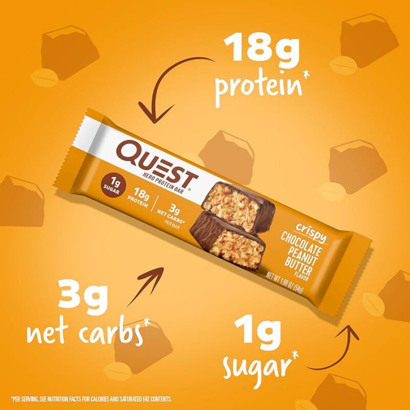 Quest Protein Bar – Crispy Chocolate Peanut Butter thumbnail 2